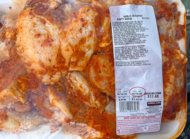 Kirkland Signature Garlic Seasoned Party Wings from Costco