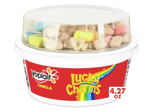 Yoplait Vanilla Low Fat Yogurt & Lucky Charms Cereal Snack