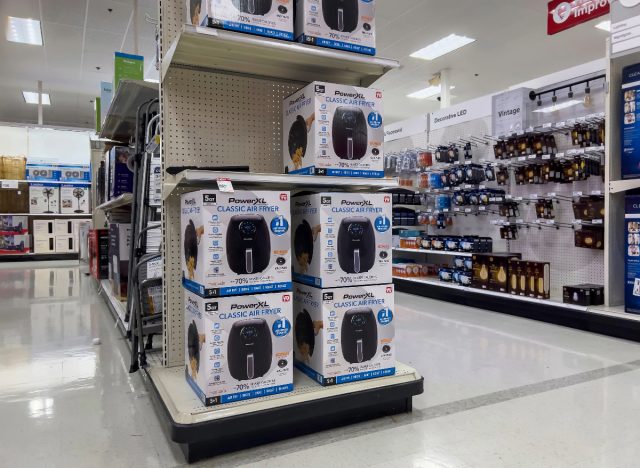 air fryer end cap in target store