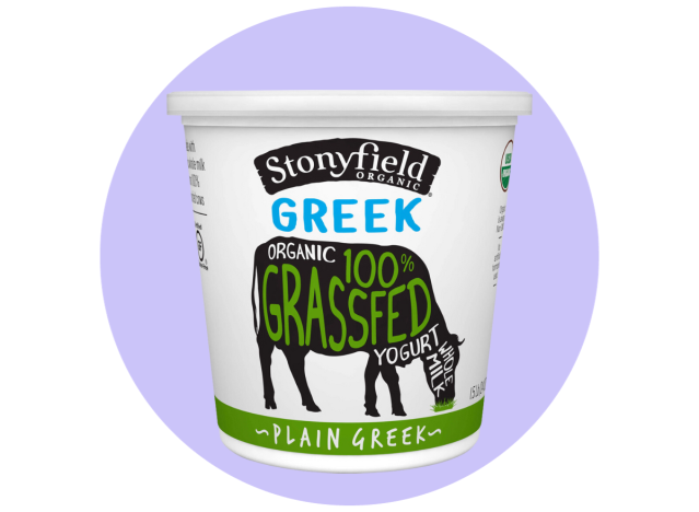 Stonyfield Organic 100% Grassfed Greek Whole Milk Yogurt, Plain
