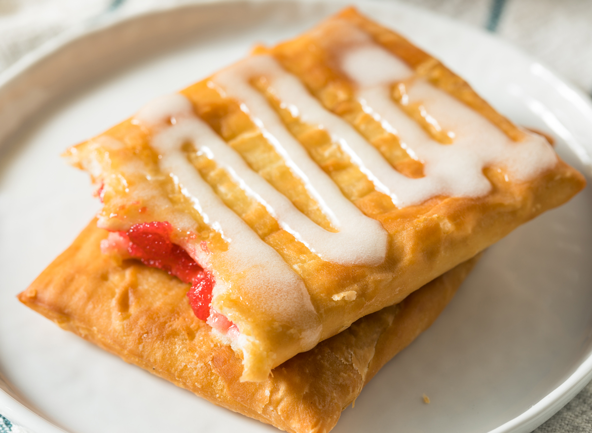 Sweet Breakfast Strawberry Toaster Pastry