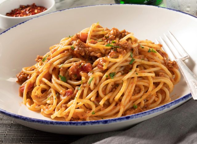 brio italian grille spaghetti bolognese