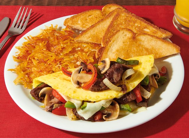 Denny's Philly Cheesesteak Omelette