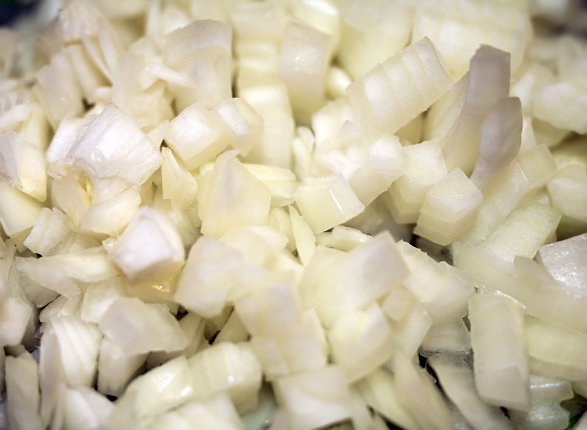 diced onions