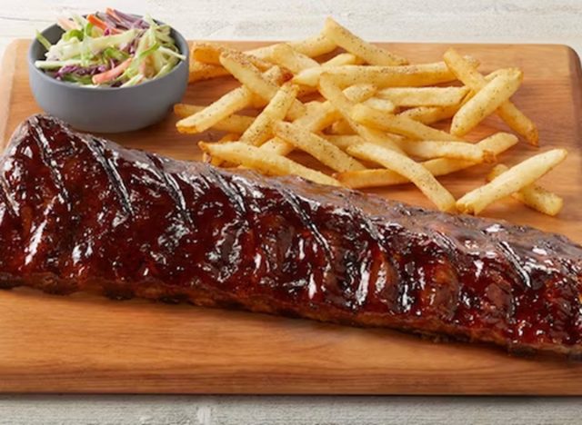 Fridays Big Ribs Whiskey Glazed (full rack) with Seasoned Fries & Coleslaw 