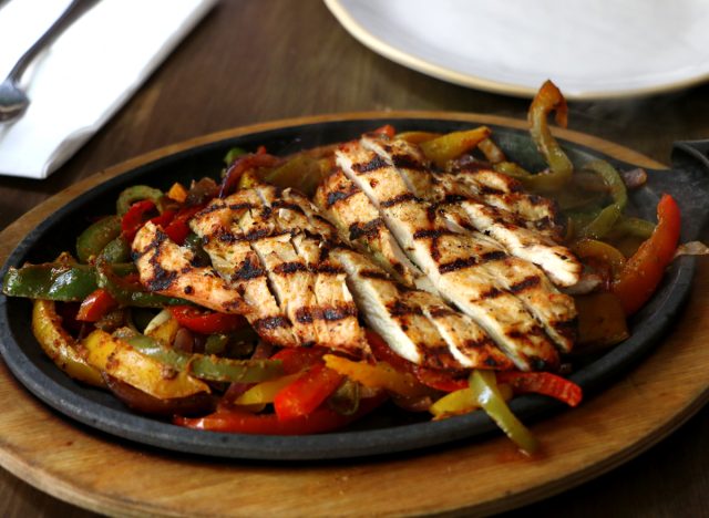 grilled chicken fajitas