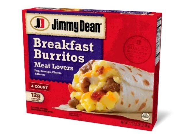 jimmy dean meat lovers breakfast burritos