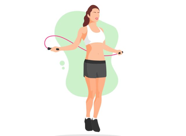 woman jump rope