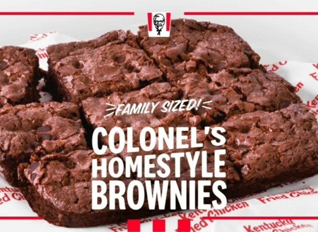 kfc colonel's homestyle brownies