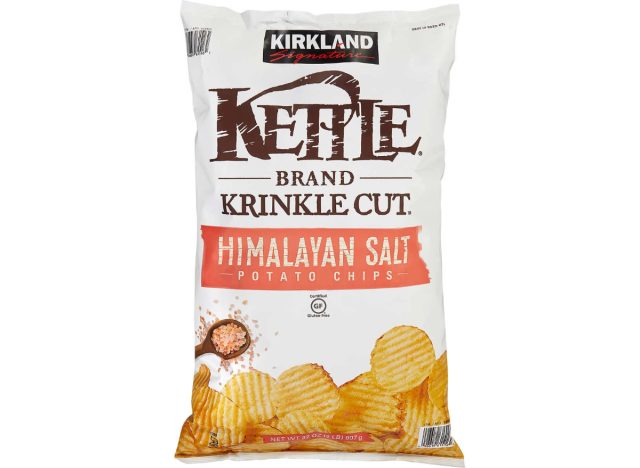 kirkland signature kettle brand krinkle cut himalayan salt potato chips
