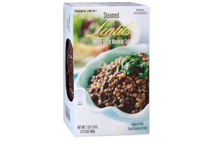 steamed lentils