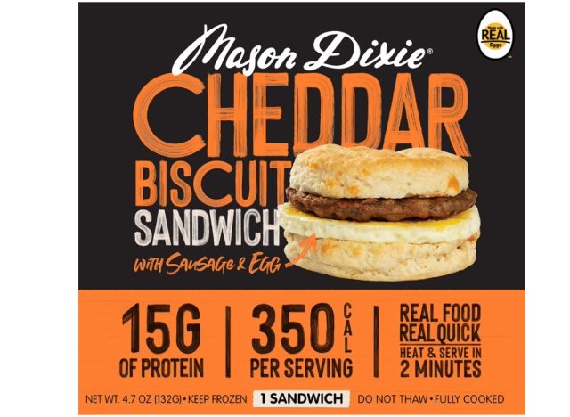 mason dixie cheddar biscuit sausage egg
