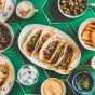 healthy mexican food flat lay