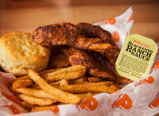 popeyes blackened chicken tenders