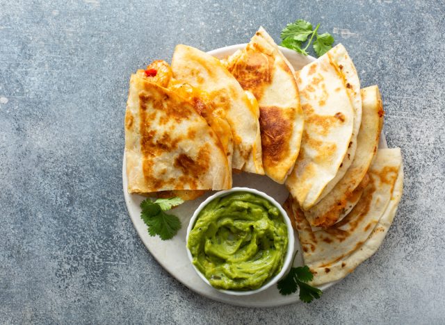 quesadilla with avocado