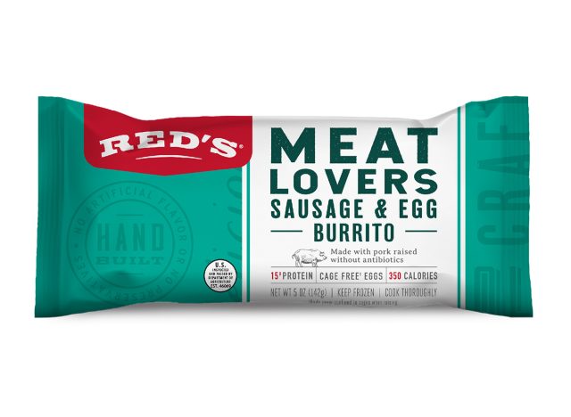 Red's Meat Lovers Sausage & Egg Burrito