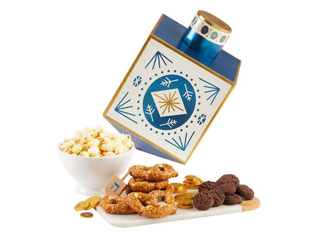 Hanukkah Dreidel Gift Filled With Treats