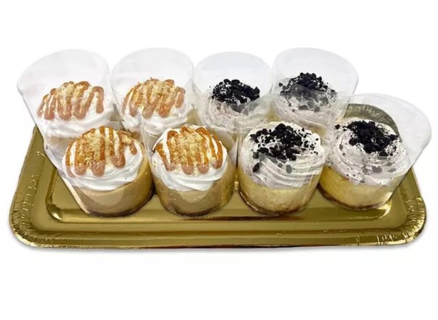 sam's club salted caramel and cookies 'n creme cheesecakes