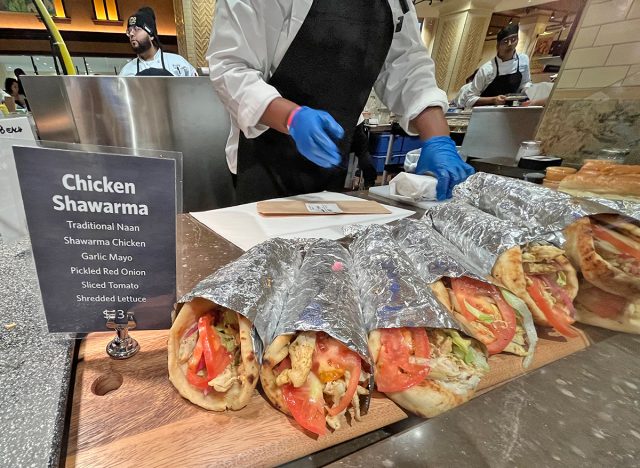Chicken shawarma sandwiches at Wegmans in New York City