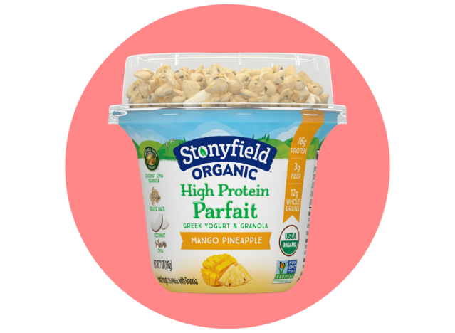 Stonyfield Organic Protein Greek Yogurt Parfait & Granola, Mango Pineapple