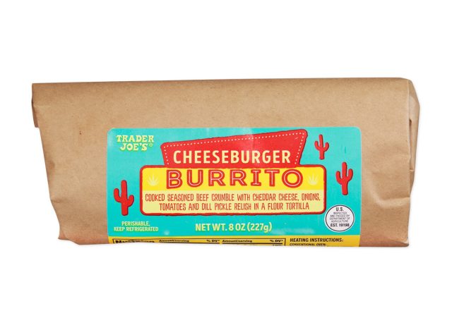 Trader Joe's Cheeseburger Burrito