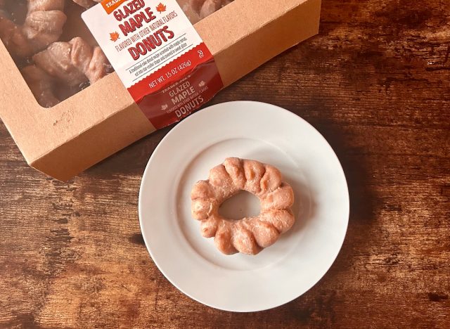 trader joe's glazed maple donut