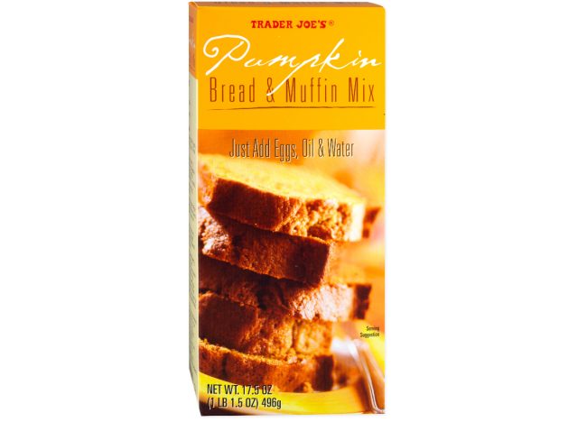 trader joe's pumpkin bread & muffin mix