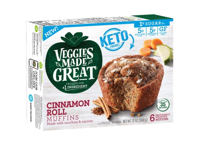 a photo of Veggies Made Great Keto Friendly Cinnamon Roll Muffin