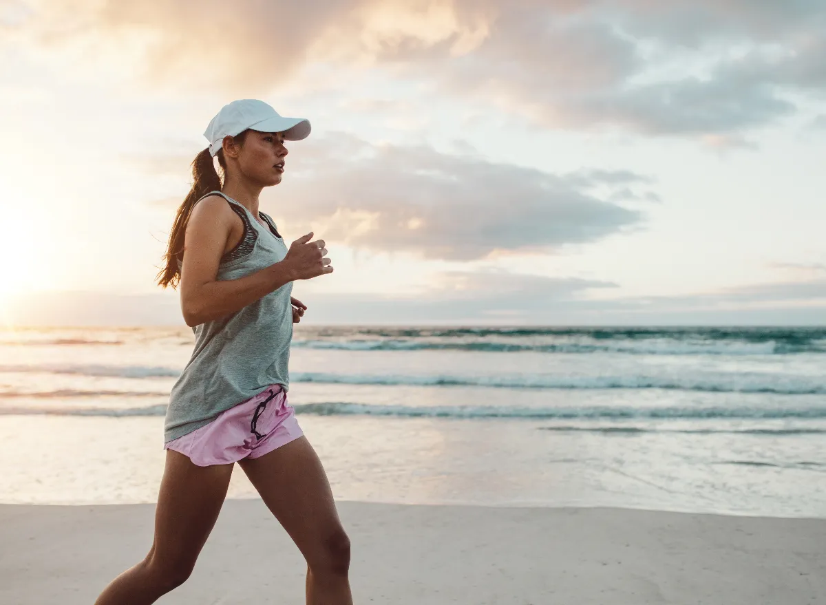 woman beach run, concept of is it bad to only do cardio workouts