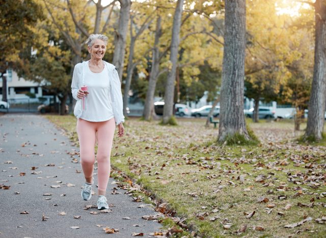 woman on morning walk, concept of healthiest morning habits