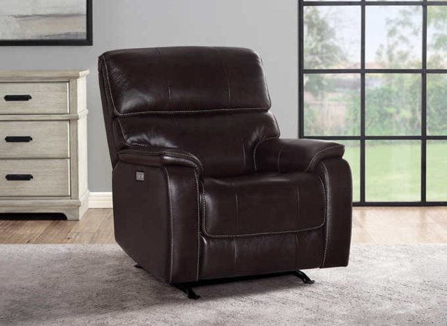 Barcalounger Columbia Leather Power Recliner with Power Headrest