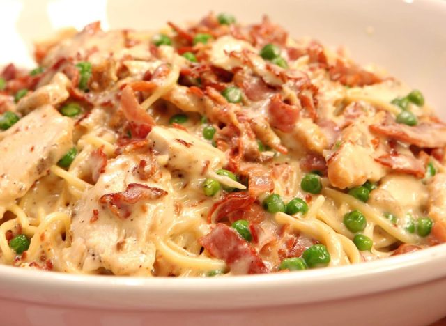 Chicken Carbonara at Buca di Beppo