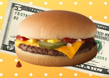 Fast food burgers under $5