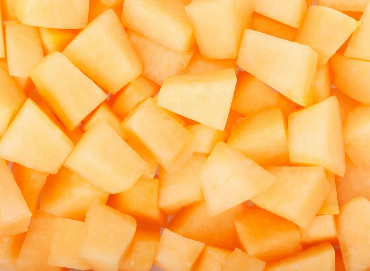 Cantaloupe chunks