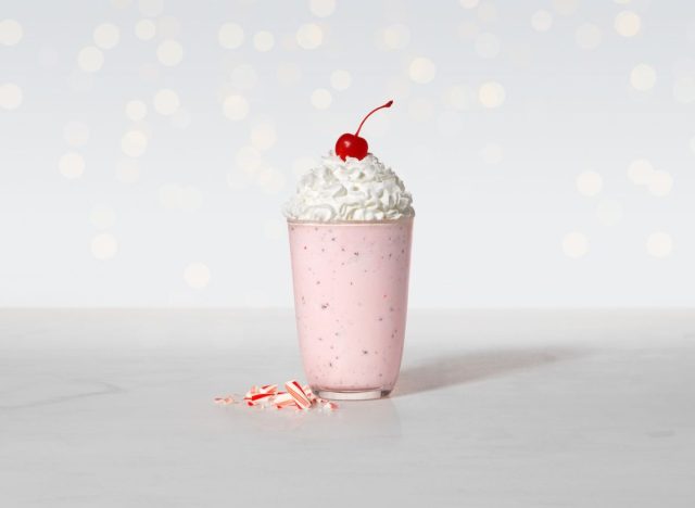 Chick-fil-A Peppermint Chip Milkshake