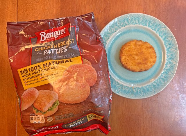 Banquet chicken patties