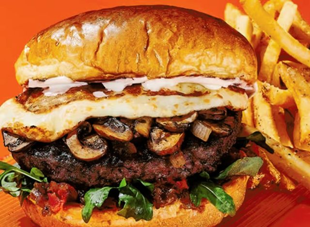 Dave & Buster's Mushroom Stout Burger