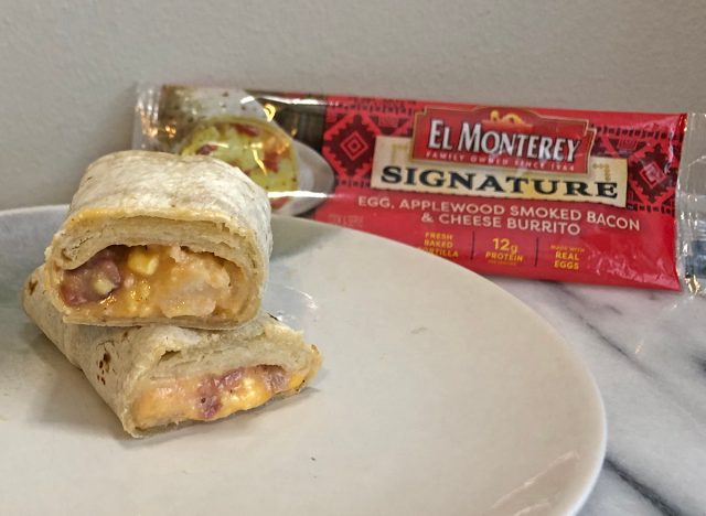 El Monterey Signature Egg, Applewood Smoked Bacon & Cheese Burrito