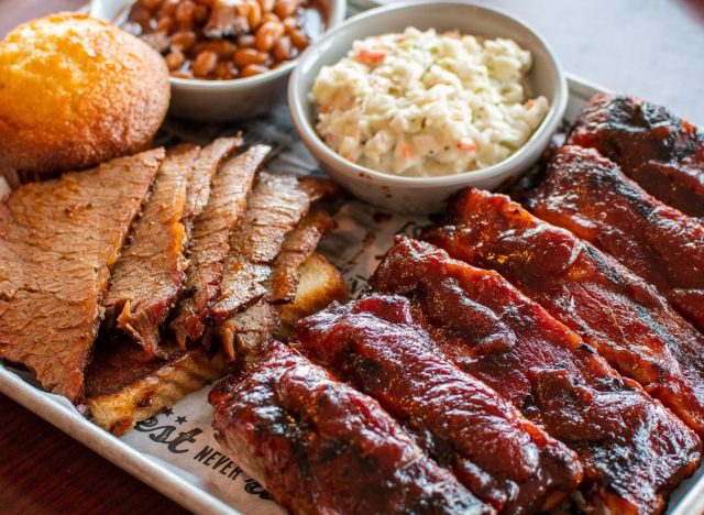 Famous Dave's barbecue plate