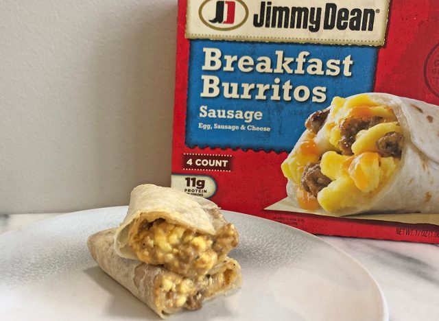 Jimmy Dean breakfast burrito