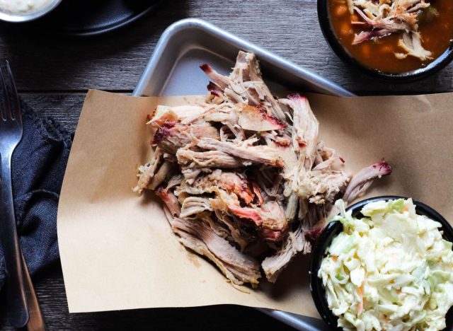 Red Hot & Blue pulled pork