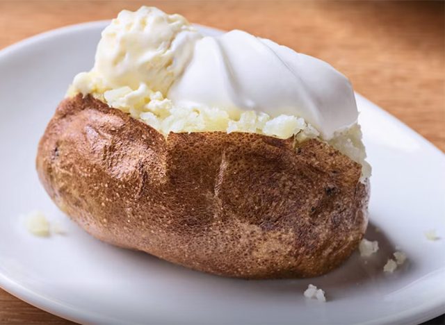 Applebee's Side Baked Potato with Butter and Sour Cream 