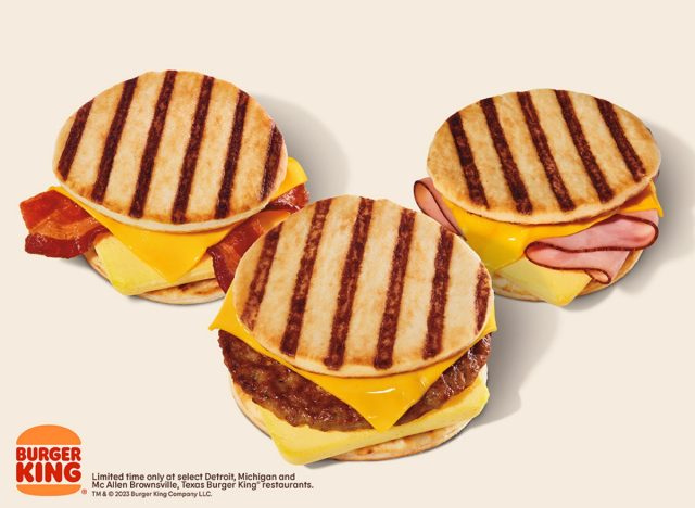 burger king breakfast grill'which sandwiches