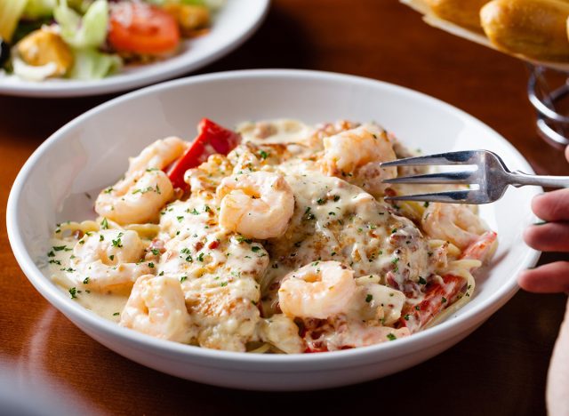 Chicken & Shrimp Carbonara at Olive Garden