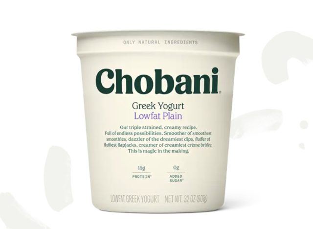Chobani Greek Yogurt, Low-Fat, Plain