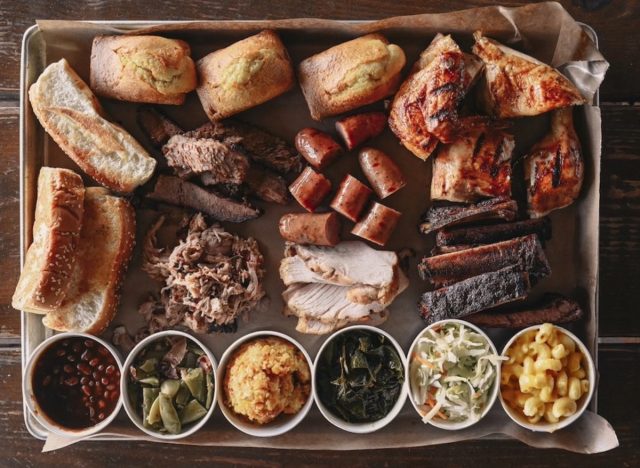 city barbecue spread