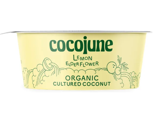 Cocojune Lemon Elderflower Organic Cultured Coconut 