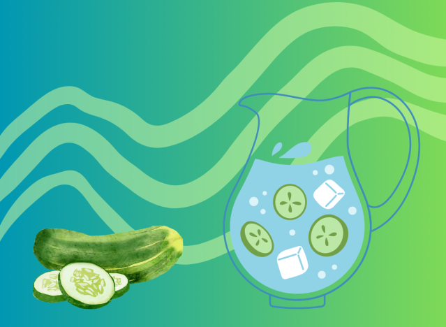 cucumber water concept