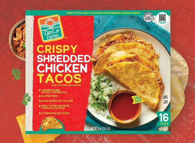 Don Lee Farms Crispy Shredded Chicken Tacos