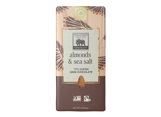 Endangered Species Almond & Sea Salt 72% Dark Chocolate